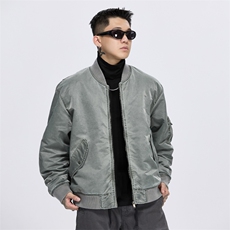 美式复古棉衣外套冬季棒球领潮牌夹克飞行服A436-982-P135168，男装夹克，电商A436