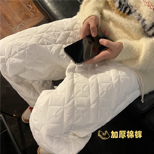 抖音品质冬季新款加厚保暖纯色棉裤宽松休闲裤B315-K885-p65控88图片