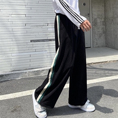 灯芯绒裤子男夏季新款港风百搭宽松休闲裤韩版潮流K0764-P38，男装休闲裤，星座308B-1