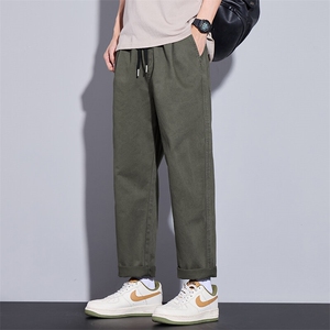 美式休闲裤男士春季潮牌锥形直筒宽松运动工装长裤子Z9886-P40特图片