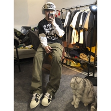 B221美式ins街头hiphop宽松休闲多口袋工装裤子LK23120-P65控88，男装休闲裤，电商B221