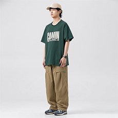 外27-2GANYOU240g字母复刻印花TX33-P40，男装T恤，新杭派外27-2