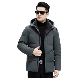 B8722钱塘2020-3商务休闲冬季厚款有帽简约中年男士羽绒服P238图片