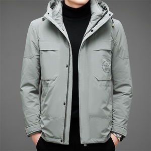 中年羽绒服男冬季宽松连帽羽绒服爸爸冬装保暖外套MNSA2105-P350图片