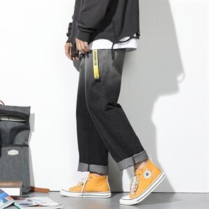 2021新款渐变牛仔裤宽松直筒牛仔裤大码穿210斤主推5063-501图片