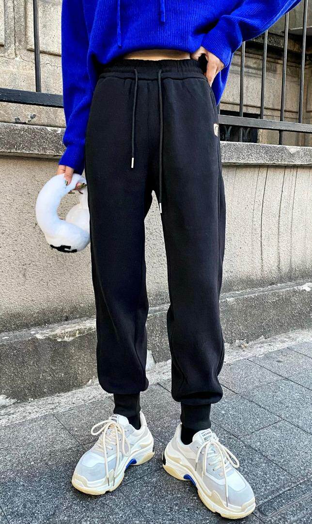 新款卫裤，暖宝宝婴儿绒，百搭，款，女装休闲裤，简 影