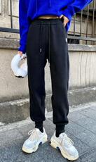 新款卫裤，暖宝宝婴儿绒，百搭，款，女装休闲裤，简 影