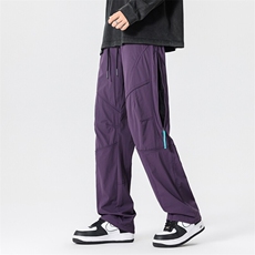 春款美冲锋裤男户外机能风登山运动裤高街设计感休闲裤AK0251-P53，男装休闲裤，星座308B-2