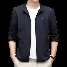 冰丝防晒衣男透气薄款男防晒服上衣立领男士夹克外套薄款MSNA663，男装夹克，电商B212（原钱塘6029）