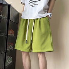 2024新款宽松休闲五分裤美式潮牌男中裤抽绳现货K7672-P32，男装休闲裤，星座512-3