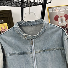 春秋季水洗做旧牛仔外套男美式复古工装夹克潮牌上衣A052/P80，男装工装外套，星座506B