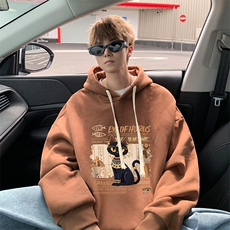 连帽卫衣男大码胖子帽衫大号运动服WY2429-P35，男装卫衣，电商A040