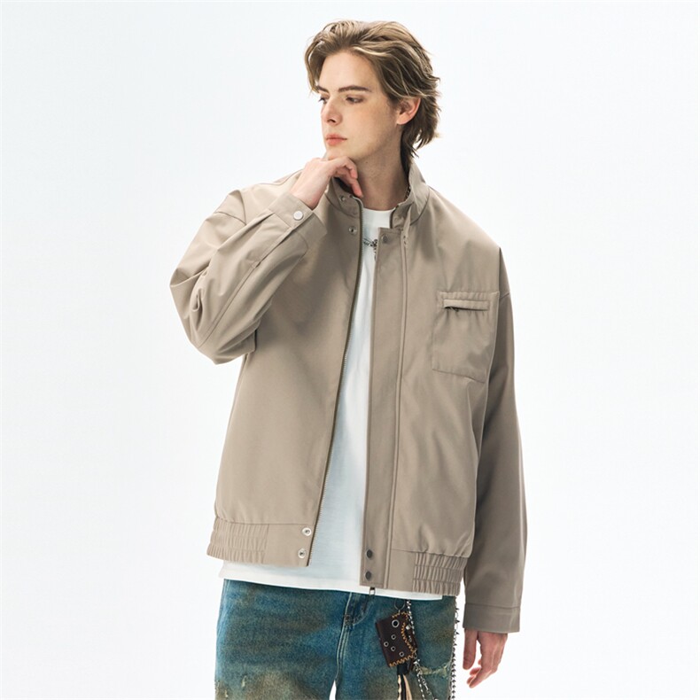 美式复古春秋立领棒球服短款休闲夹克工装外套男士JK3505P75,男装夹克,星座309（原A406）