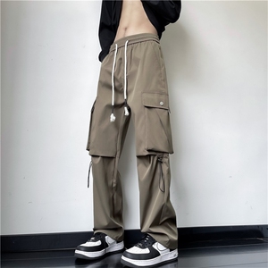 工装裤男秋冬季户外机能冲锋裤加绒加厚休闲裤K452-P40加绒P45图片