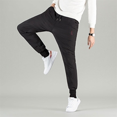 冬季2023新款男士加厚保暖羽绒裤中年商务休闲爸爸装白鹅绒长裤子，男装棉裤，电商B212（原钱塘6029）