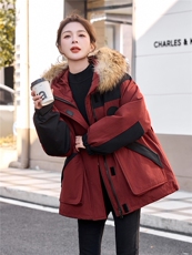 2025年冬季90白鸭绒羽绒服，女装羽绒服，艾尚靓装