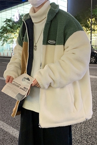 冬款加绒加厚棉衣羊羔绒潮流外套青少年ins男装MY104P105控价138图片