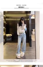 2025新款蜻蜓款时尚圆领修身显瘦打底衫长袖，女装蕾丝衫/雪纺衫，魅途羊绒