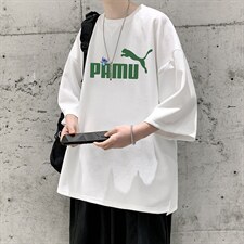 Q11227-P30春夏季七分袖t恤男大码五分袖男短袖中袖大皂风，男装T恤，电商A040