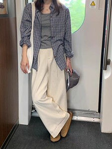 蓝色格子休闲百搭慵懒风宽松显瘦防晒上衣衬衣图片