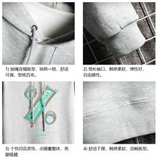 WY2171-P35加绒款-P40纯连帽卫衣男大码运动帽衫宽松薄网格，男装卫衣，电商A040A