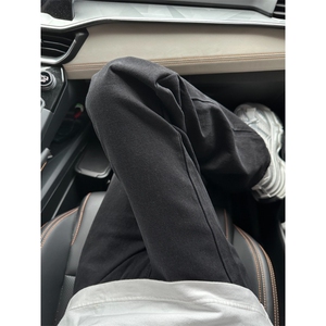 【有货】N083HH-特P32黑色修身直筒牛仔裤男美式高街cleanfit裤子图片