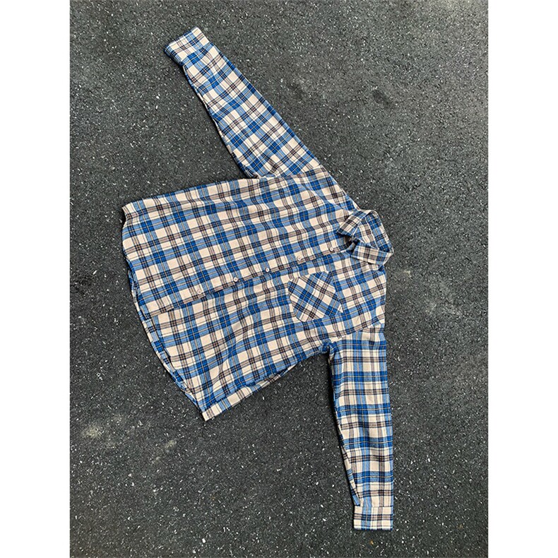 特P40无差价新款秋季百搭格子时尚长袖衬衫-HS2288男模外景,男装衬衫,电商A003