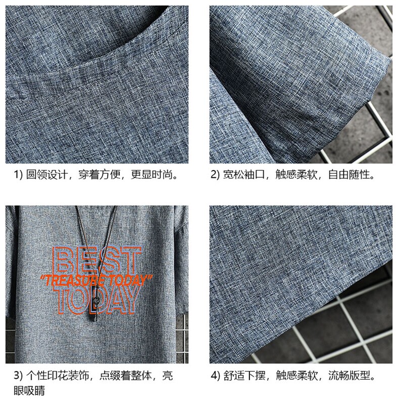 ZT71181-P35风复古亚短袖男t恤男半袖网格控48,男装T恤,电商A040A