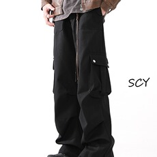 美式复古机能伞兵工装裤男女春秋潮牌直筒宽松阔腿裤子MKK92P58，男装工装外套，星座1013-5
