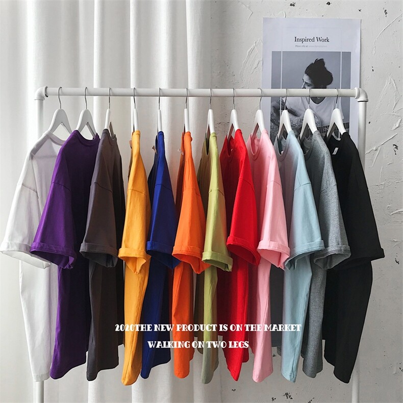 XZ216-T723-P14M-5XL12色纯棉圆领短袖T恤港风宽松挂拍，男装T恤，星座716