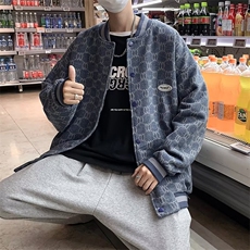 小香风棒球服男秋季ins潮牌美式高街夹克巴洛克网红外套JW01-P48，男装夹克，星座1008