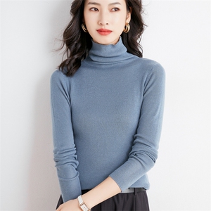 秋冬季新款纯色毛衣女长袖宽松显瘦百搭针织毛衣上衣图片