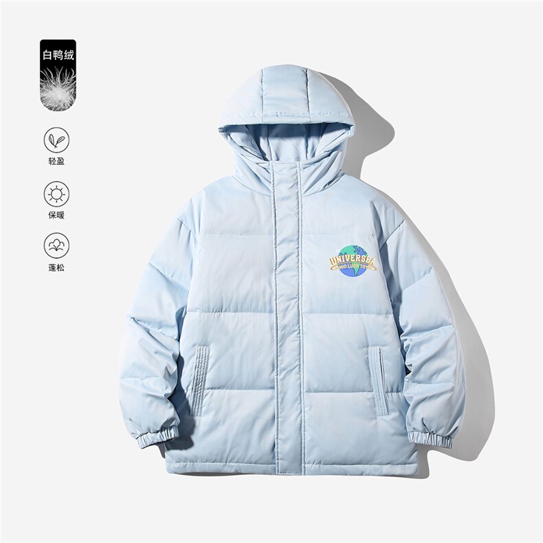 白鸭绒白底22冬季新品时尚保暖立领羽绒服外套YR146P225控298,男装羽绒服,电商A247-1