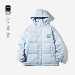 白鸭绒白底22冬季新品时尚保暖立领羽绒服外套YR146P225控298