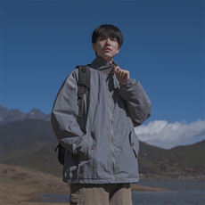 B225-W8563-P78-X98-材质-聚酯纤维-山系冲锋衣户外防嗮服，男装夹克，电商B225
