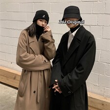 Q2094呢料大衣男2024新款冬季毛呢外套中长款过膝垂感呢大衣P138，女装短外套，电商C306-1