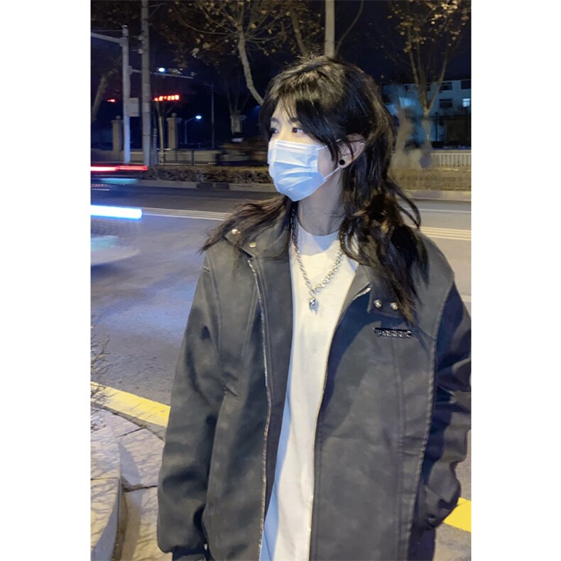 抖音FORINES同款刺绣皮夹克外套DY1901-特P85网图,男装夹克,星座1213