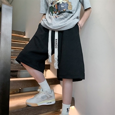 休闲短裤男韩版潮流字母印花2024夏季新款ins宽松五分裤K3692-P29，男装牛仔裤，星座412-2