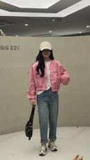 2023春季新款时尚休闲百搭气质宽松显瘦圆领短款外套，其它，L·H·X