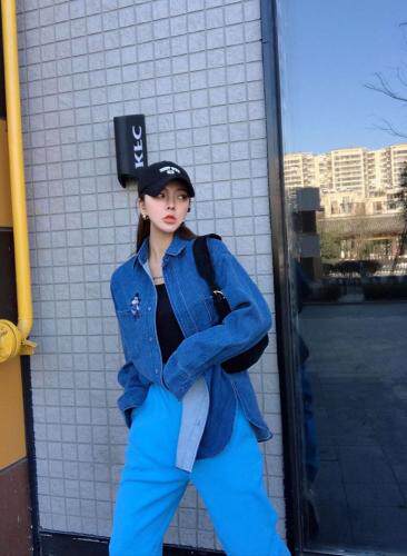 2021年春季牛仔衬衫新品，女装衬衫，尚映