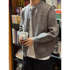 现货JY141-P59针织开衫男生秋冬美式重磅软糯长袖毛衣外套网图，男装针织衫/毛衣，星座1501-3