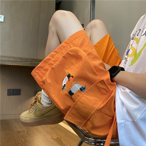 夏季新款美式工装腊肠狗宽松速干五分裤B315-K25568-特p30控58图片