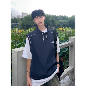 【网图有货】藏蓝色美式工装马甲背心男山系短款外套A683CC-特P40图片