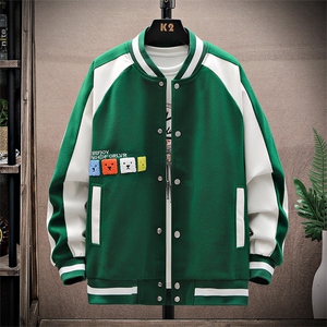 男士休闲夹克外套秋季潮牌连帽青少年棒球服秋装JK06622-P95