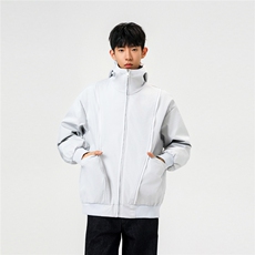 可二开拉链装饰解构大码M-5XL夹克男100%聚酯纤维JK78092P69控108，男装夹克，星座226-1