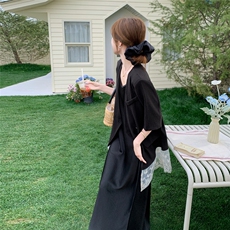 时尚设计感蕾丝花边拼接马甲套装女2025夏季新款设计感吊带连衣裙，女装套装/套裙，2D078