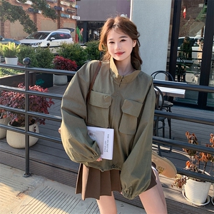 韩版宽松休闲工装短外套女春秋2025新款设计感炸街棒球服夹克上衣,女装短外套,浙宝208,南安市水头镇锁春内衣店