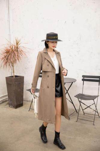 春季新款经典简约风衣，女装风衣，得瑟空间