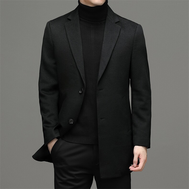 羊毛外套男士2023冬季休闲单西服宽松爸爸装上衣外套YL6516-P410，男装西服，电商B212（原钱塘6029）