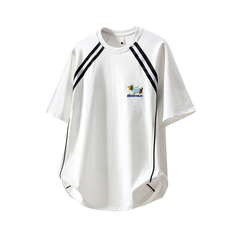 1腊肠狗刺绣美式凉感速干棉大码M-5XL短袖T恤DX78019P35控58，男装T恤，星座226-2